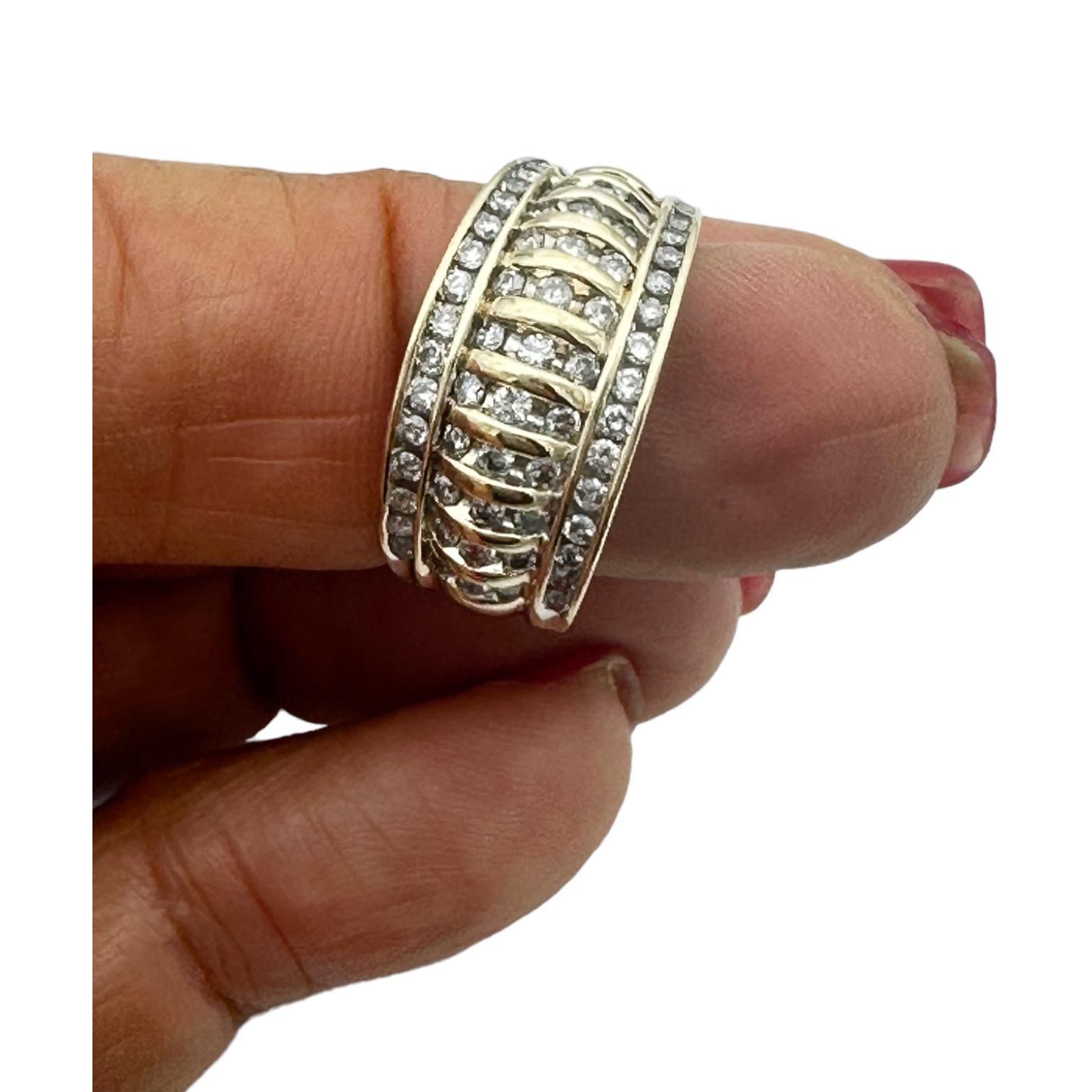 This 14-carat diamond dome channel set ring is expertly crafted from quality materials. Its dome shape and channel set design create an elegant look, perfect for any special occasion. Your diamond shines bright in the light with a unique sparkle and