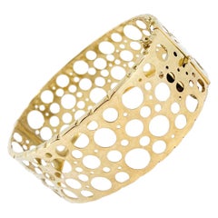 14 Karat Yellow 585 Gold Finland 1969 Liisa Vitali Pitsi Bracelet