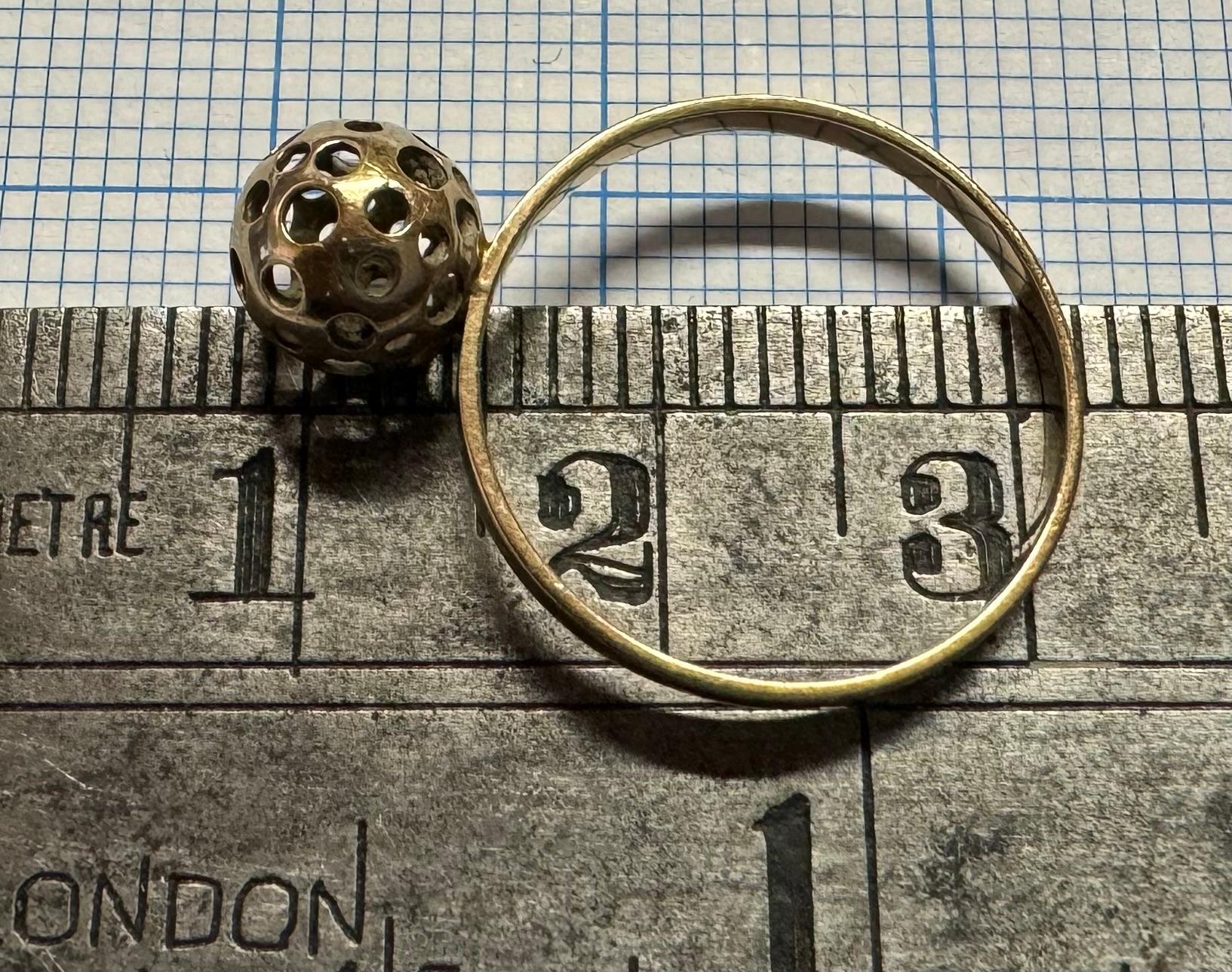14 Karat Yellow 585 Gold Finland 1977 Liisa Vitali Ring For Sale 1