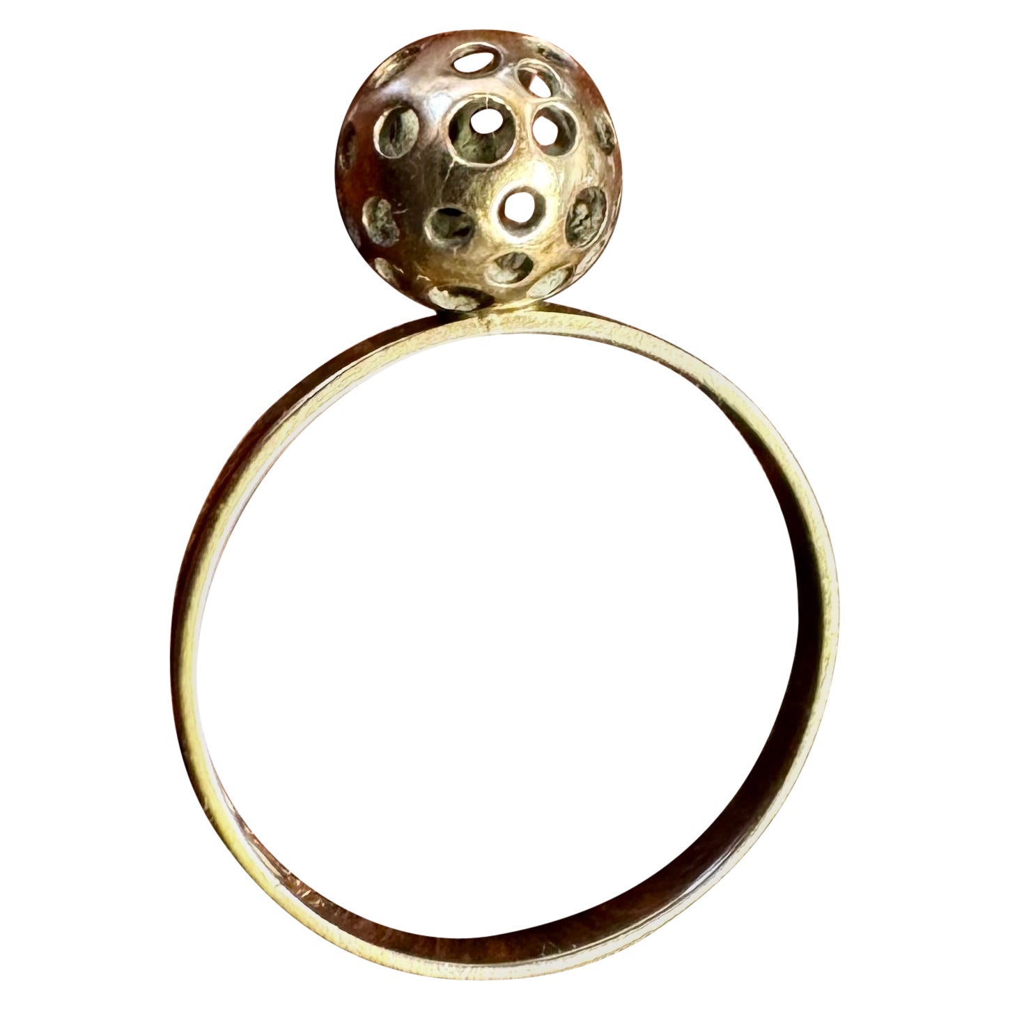 Anillo de oro amarillo 585 de 14 quilates Finlandia 1977 Liisa Vitali