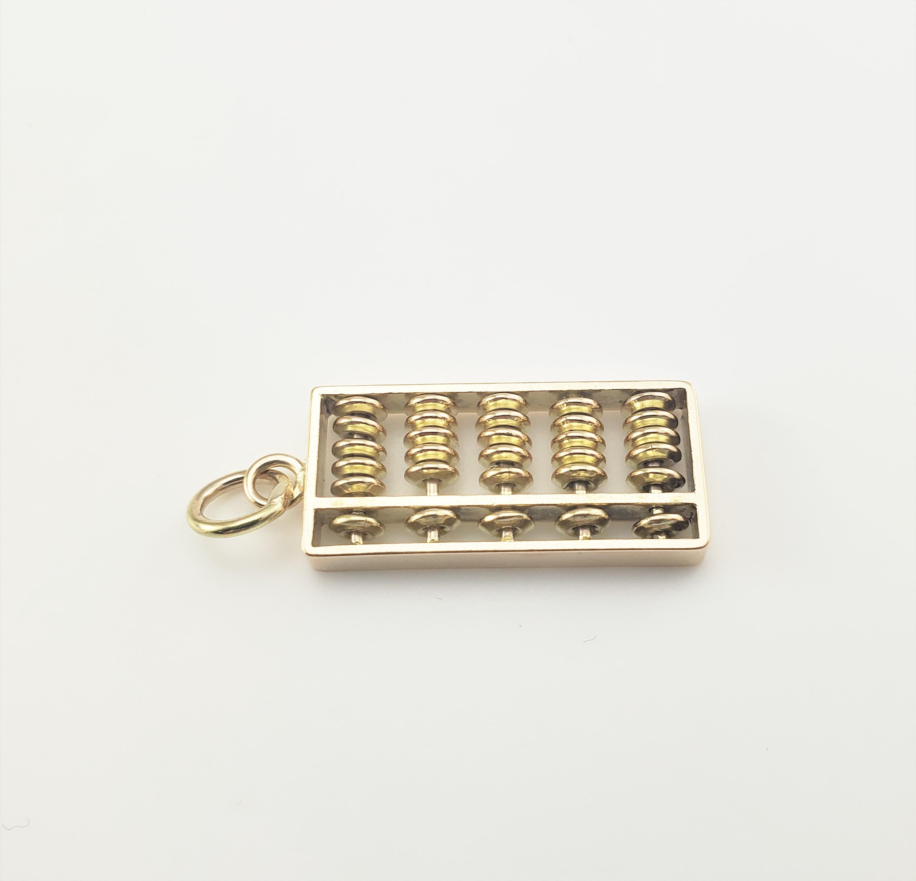 gold abacus charm