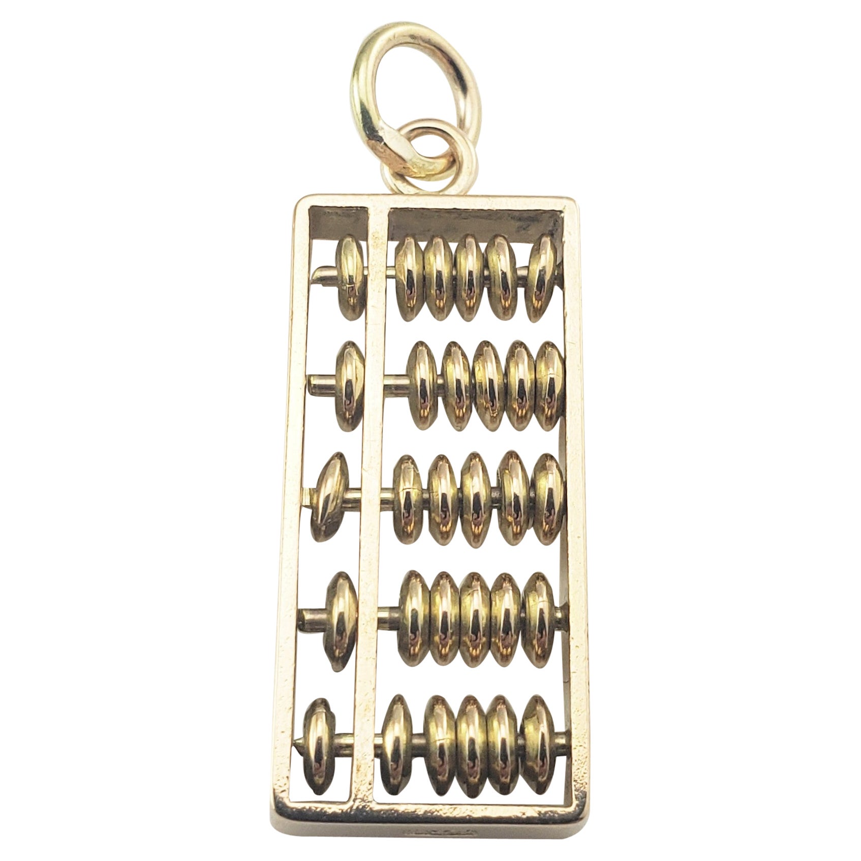 14 Karat Yellow Abacus Charm