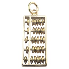 14 Karat Yellow Abacus Charm