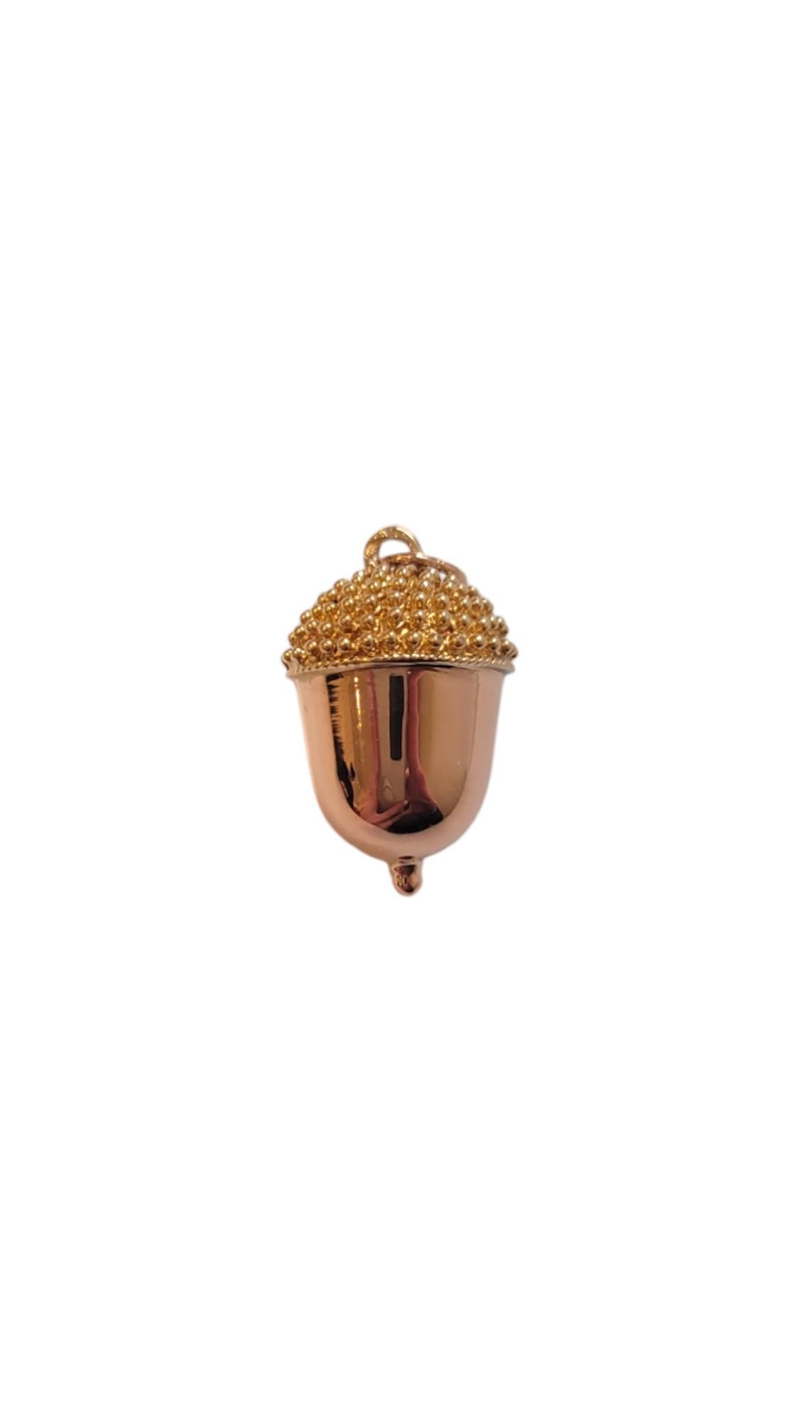 Women's 14 Karat Yellow and Rose Gold Acorn Charm #20166