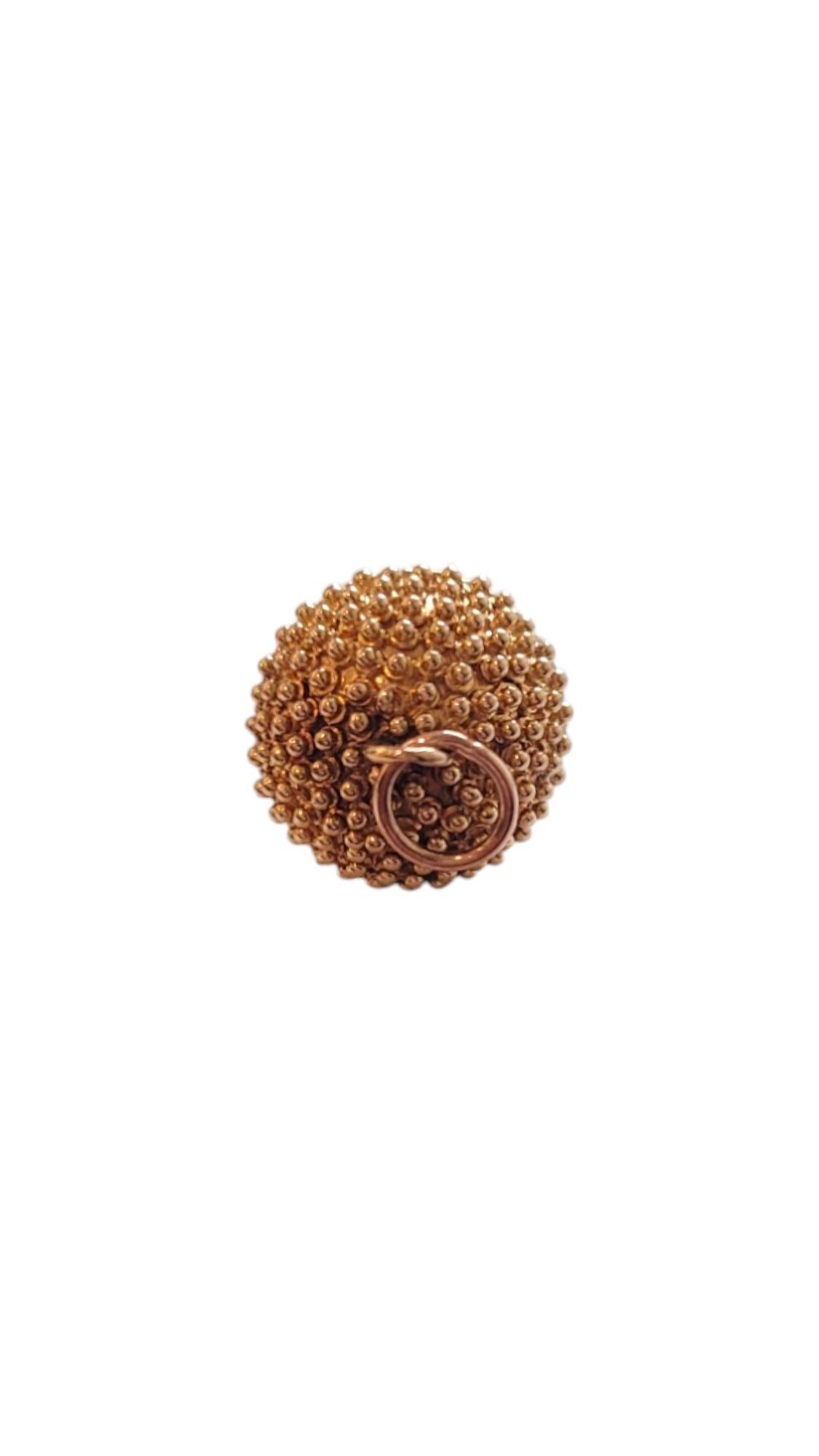 14 Karat Yellow and Rose Gold Acorn Charm #20166 1
