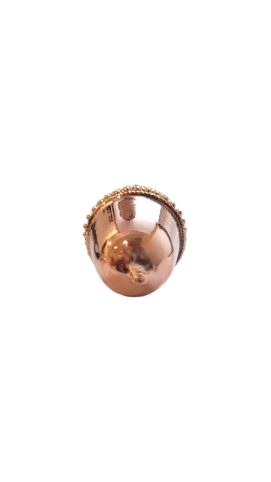 14 Karat Yellow and Rose Gold Acorn Charm #20166 3