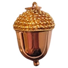 14 Karat Yellow and Rose Gold Acorn Charm #20166