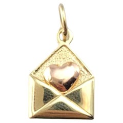 14 Karat Yellow and Rose Gold Love Letter Charm #21267