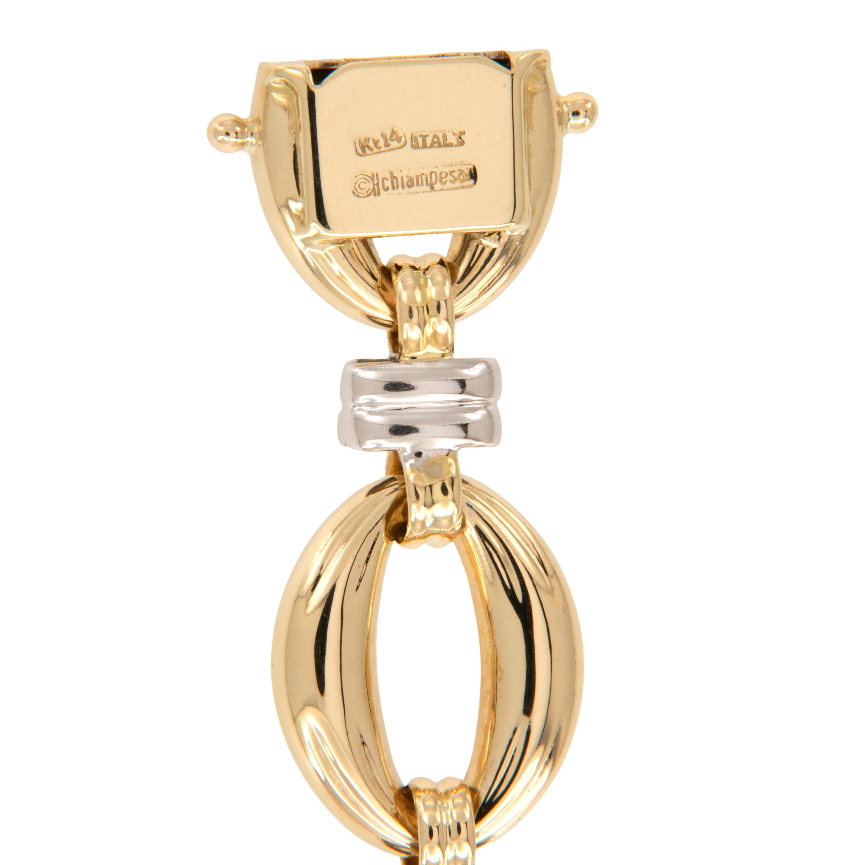 Collana a maglie ovali lunga 29