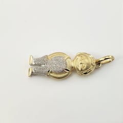14 Karat Yellow and White Gold Boy Charm