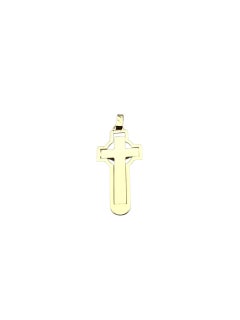 14 Karat Yellow and White Gold Crucifix Pendant #23071