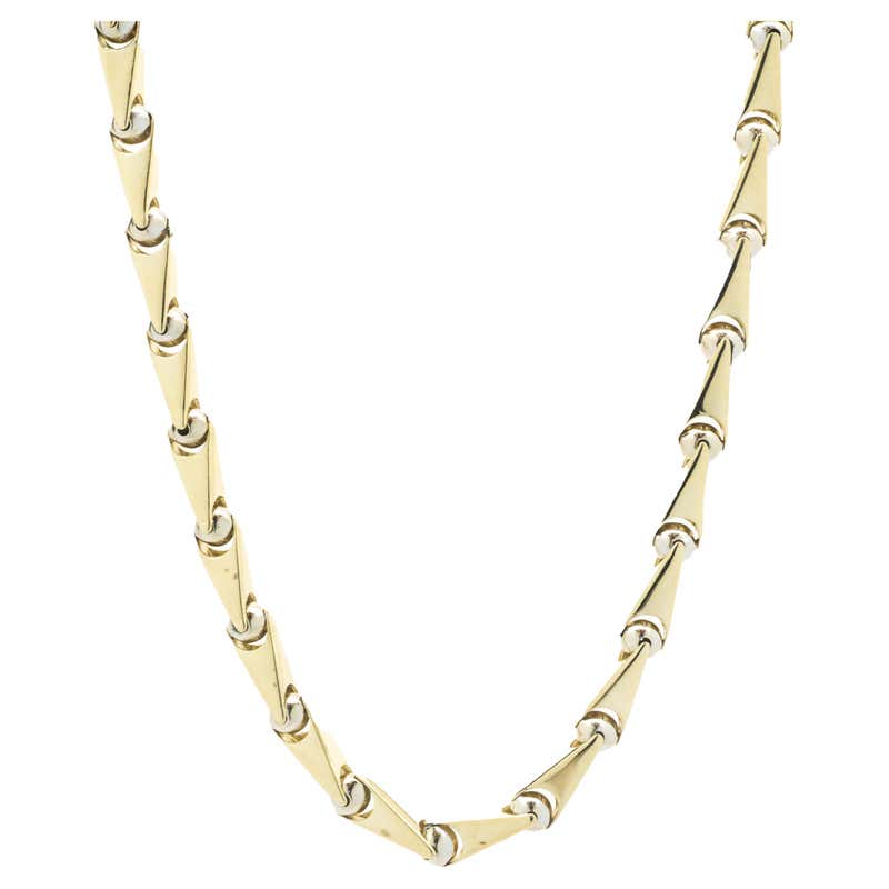 14 Karat Yellow Gold Gucci Link Chain at 1stDibs | 14k gucci link chain ...