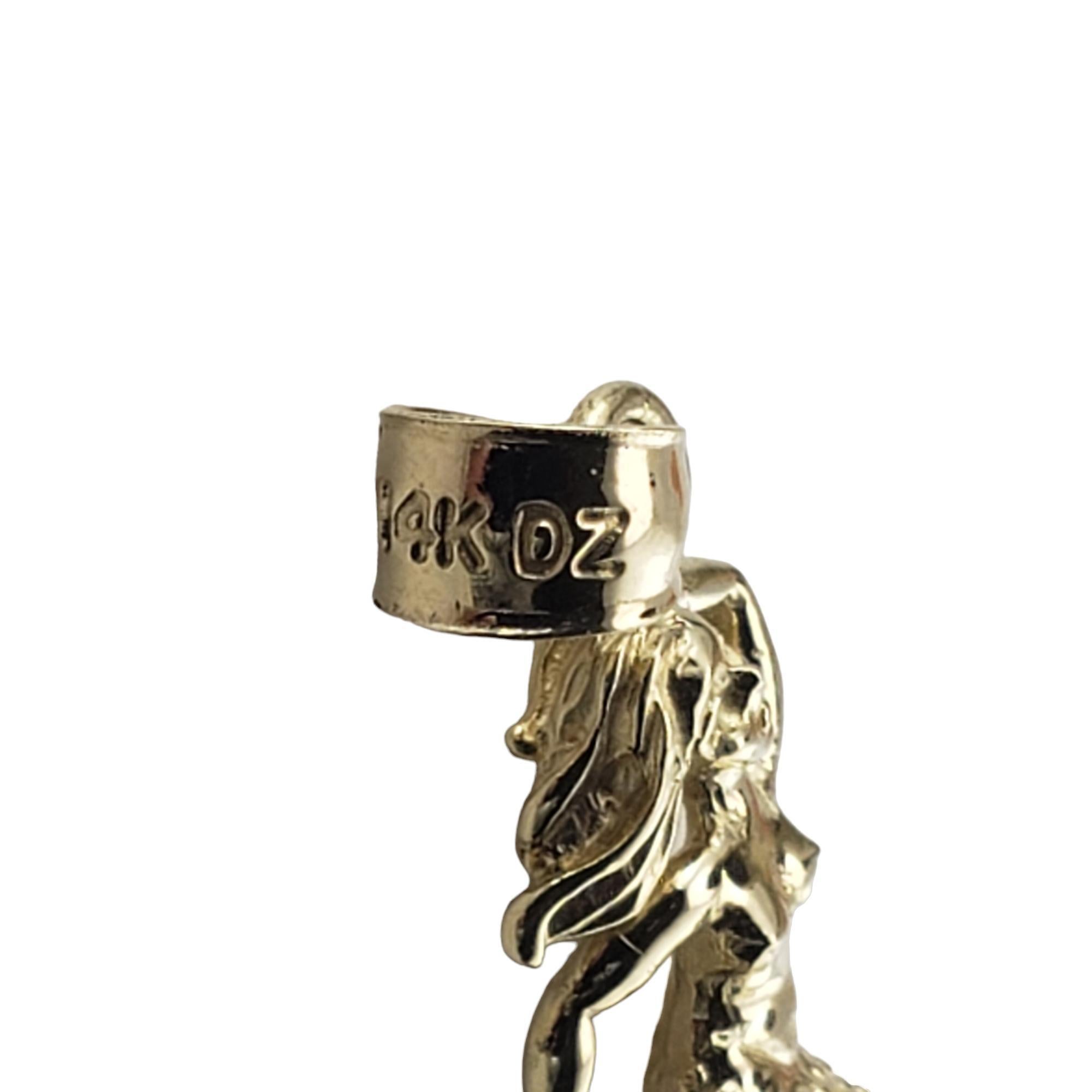 14 Karat Yellow and White Gold Mermaid Charm #16038 For Sale 1