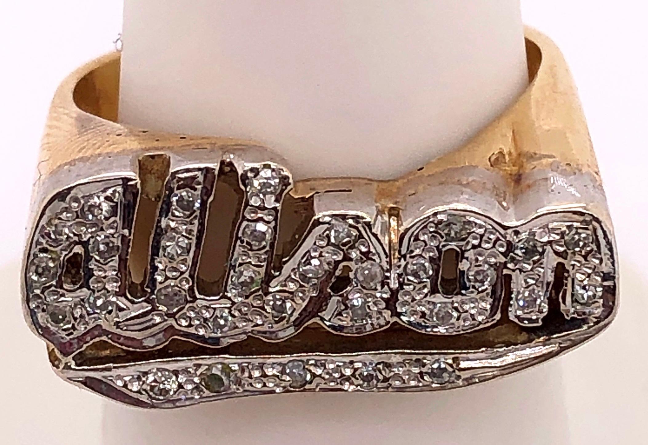 name ring with diamonds
