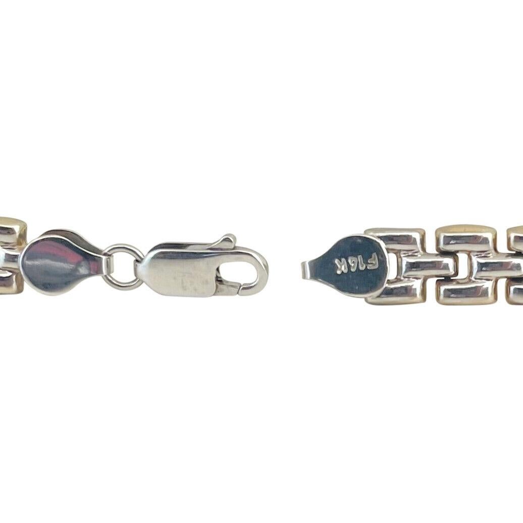 14 Karat Gelb- und Weißgold Reversible Panther Link Bracelet 4