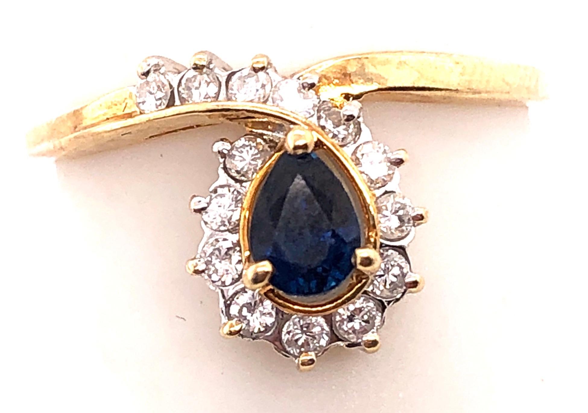 Women's or Men's 14 Karat Yellow and White Gold Sapphire and Diamond Halo Ring 70.00 TDW For Sale