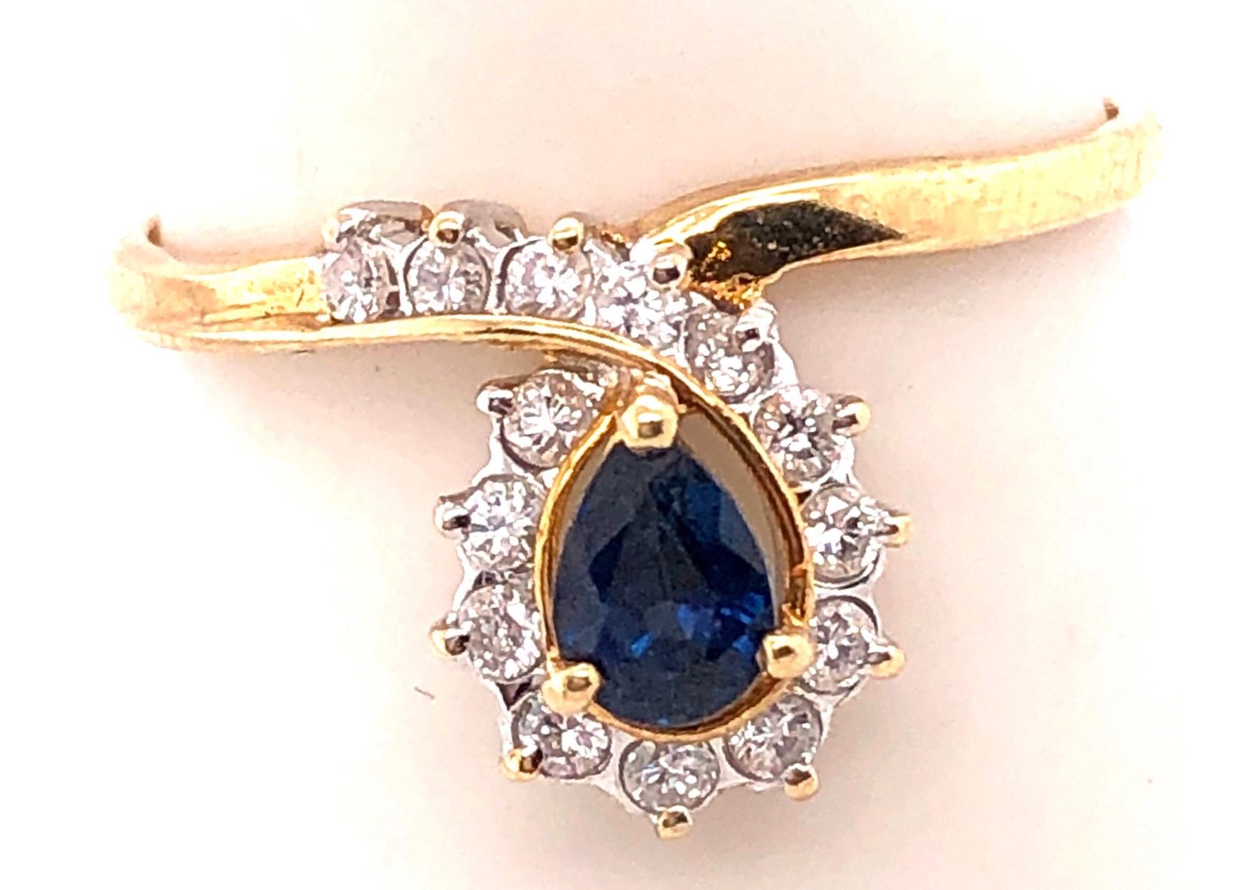 14 Karat Yellow and White Gold Sapphire and Diamond Halo Ring 70.00 TDW For Sale 2