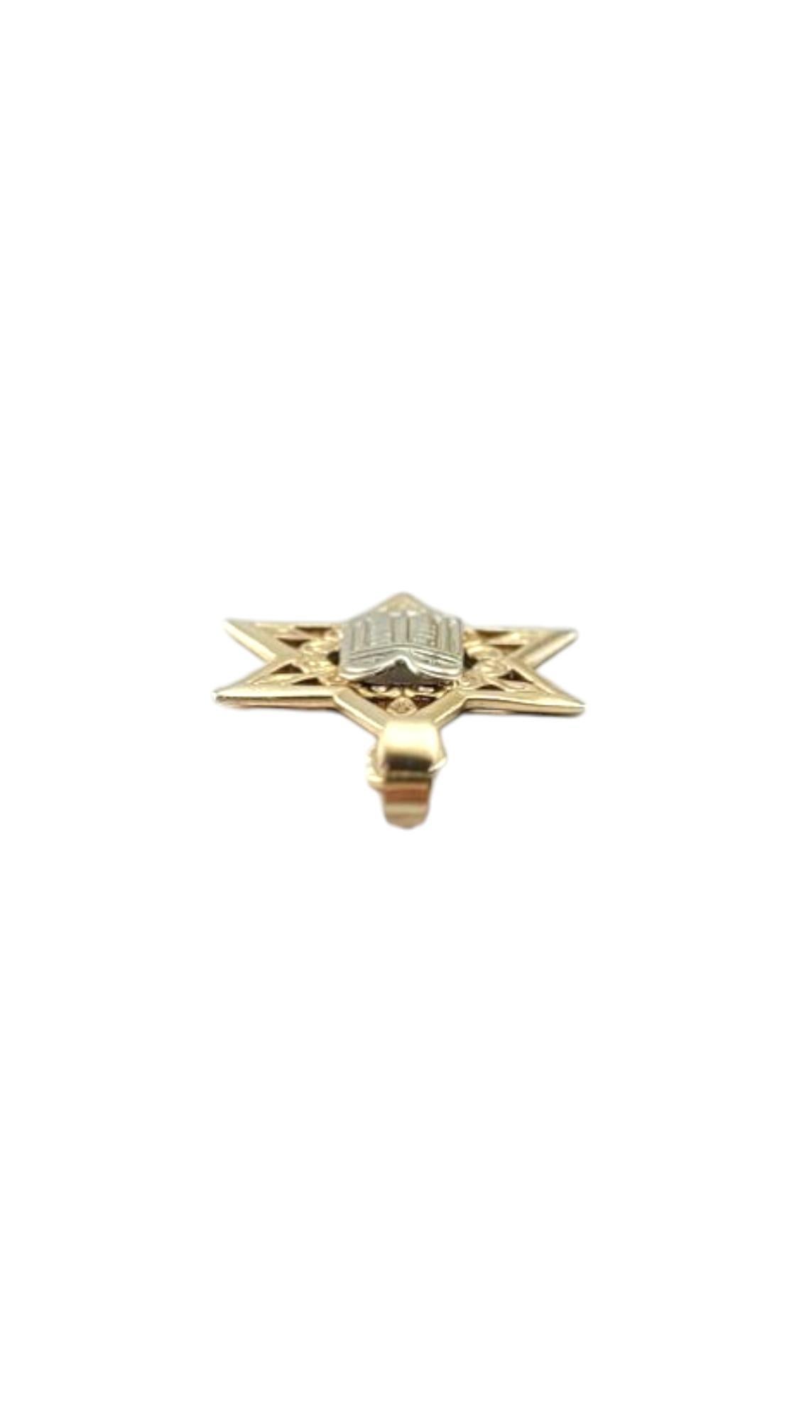 Women's 14 Karat Yellow and White Gold Star of David Pendant #21260