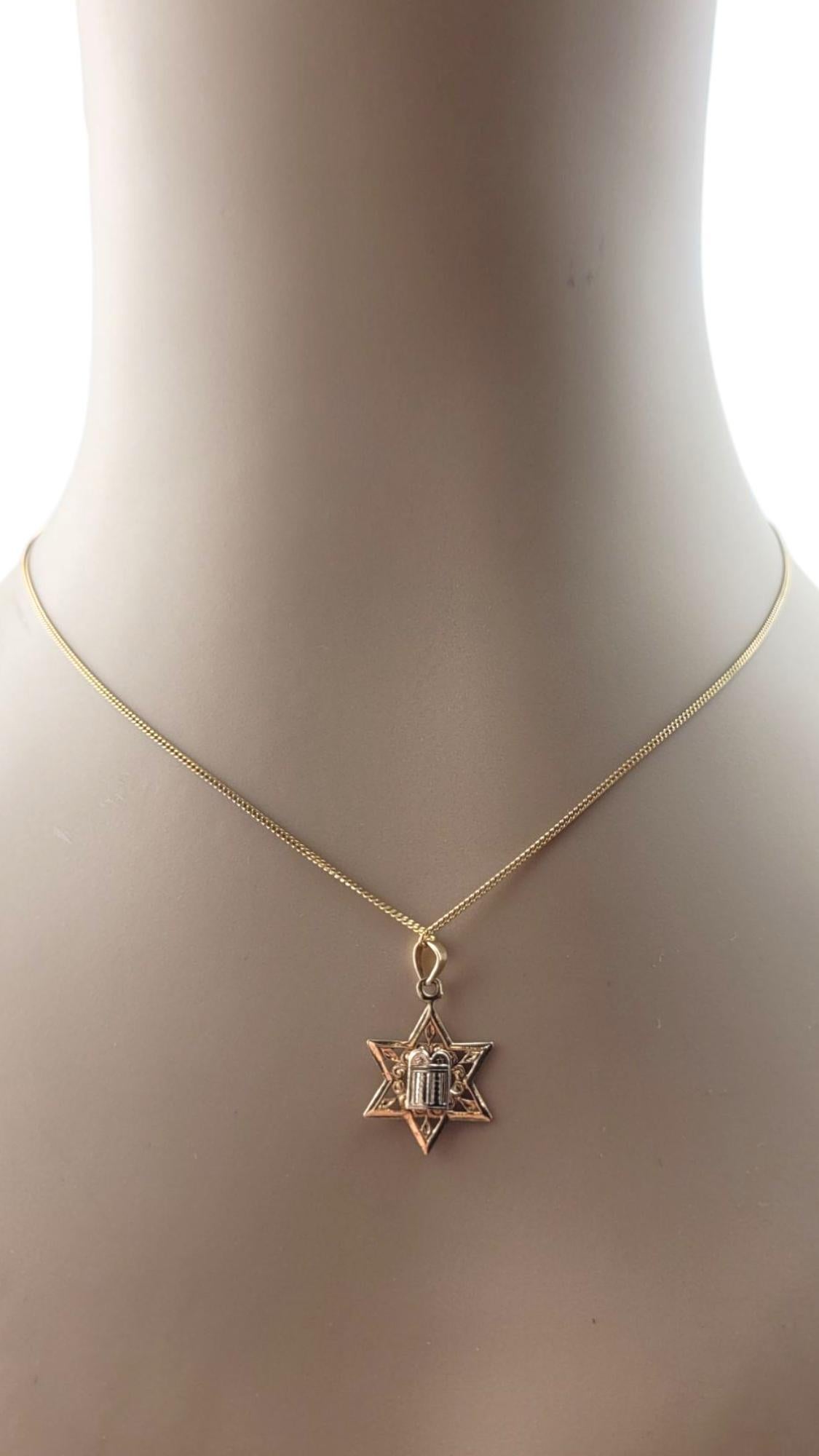 14 Karat Yellow and White Gold Star of David Pendant #21260 4