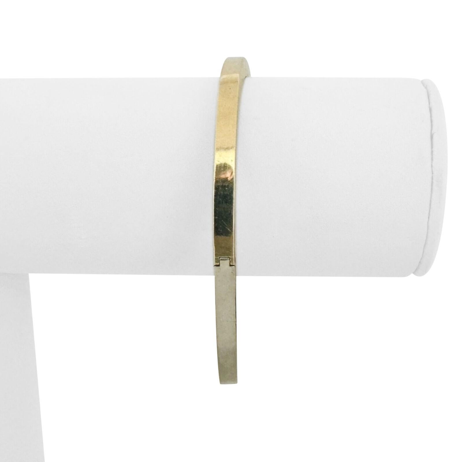 14k Gelb- und Weißgold 11,7g Zwei-Ton-Bypass-Armreif Italien 7