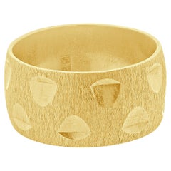 14 Karat Yellow Diamond Cut Ring