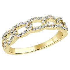 14 Karat Gelbgold 0,25 Karat Diamant-Gliederring