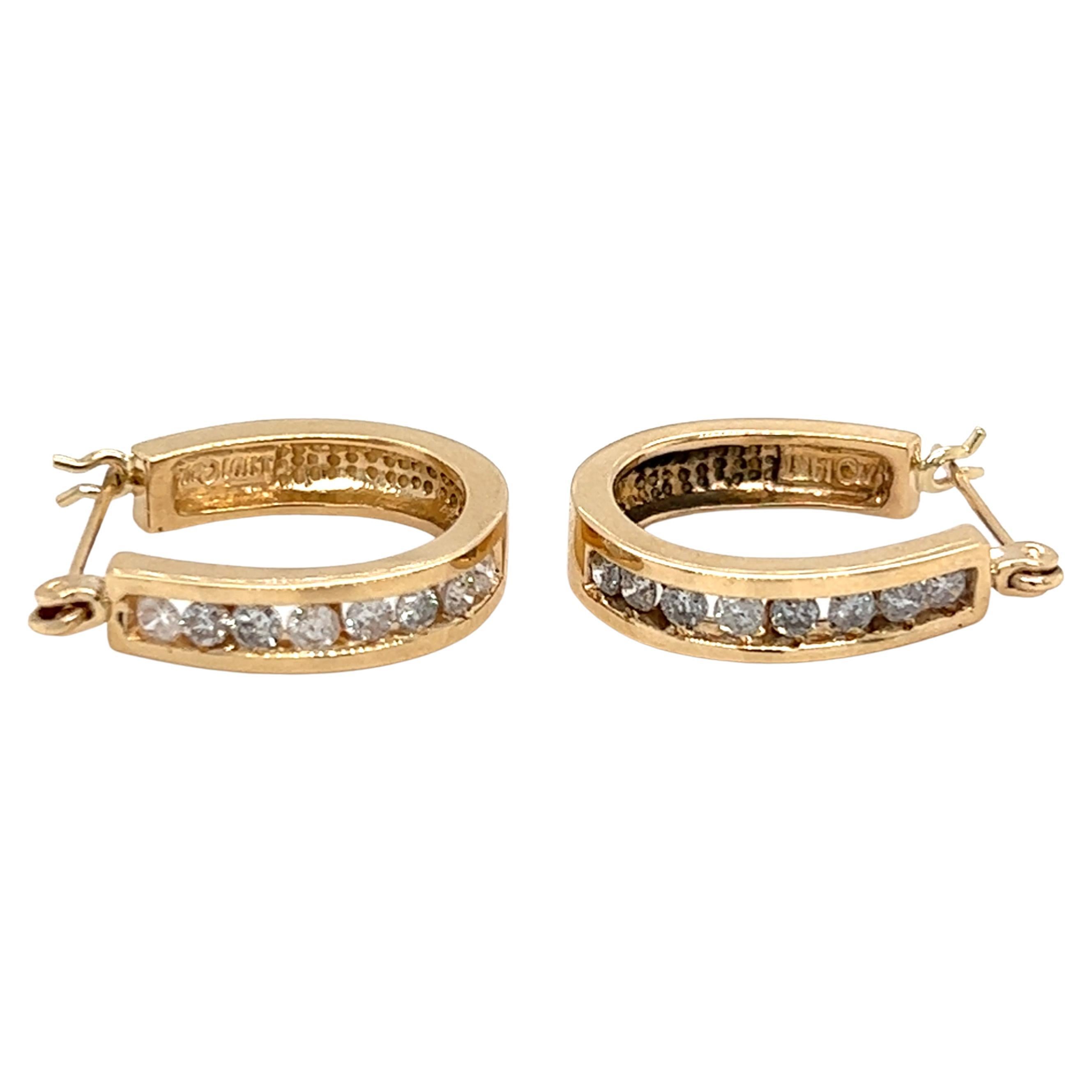 14K Yellow Gold-Filled 25 mm Hoop Earrings