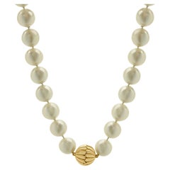 14 Karat Yellow Gold 10MM South Sea Pearl Necklace