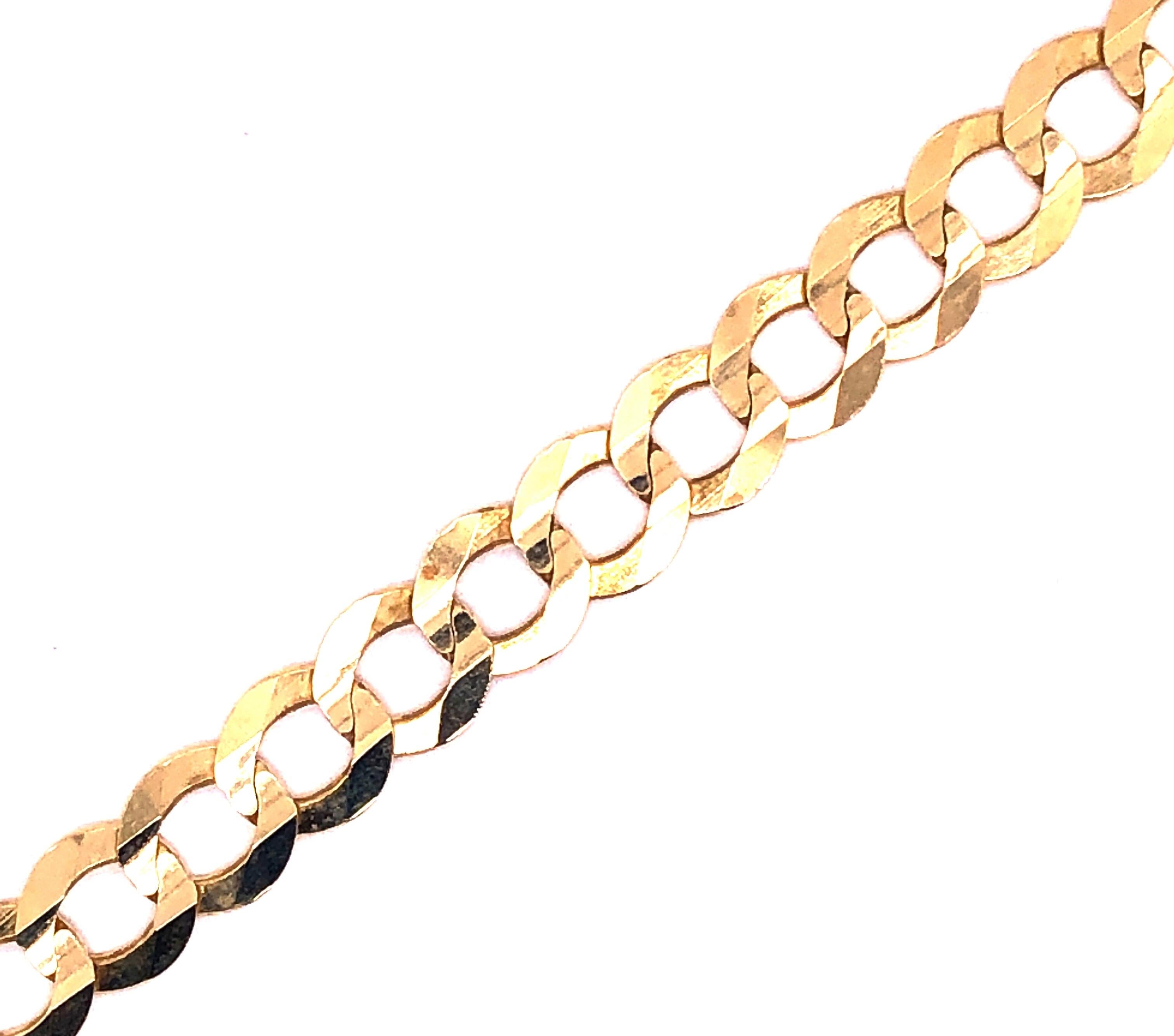 Modern 14 Karat Yellow Gold Fancy Link Bracelet