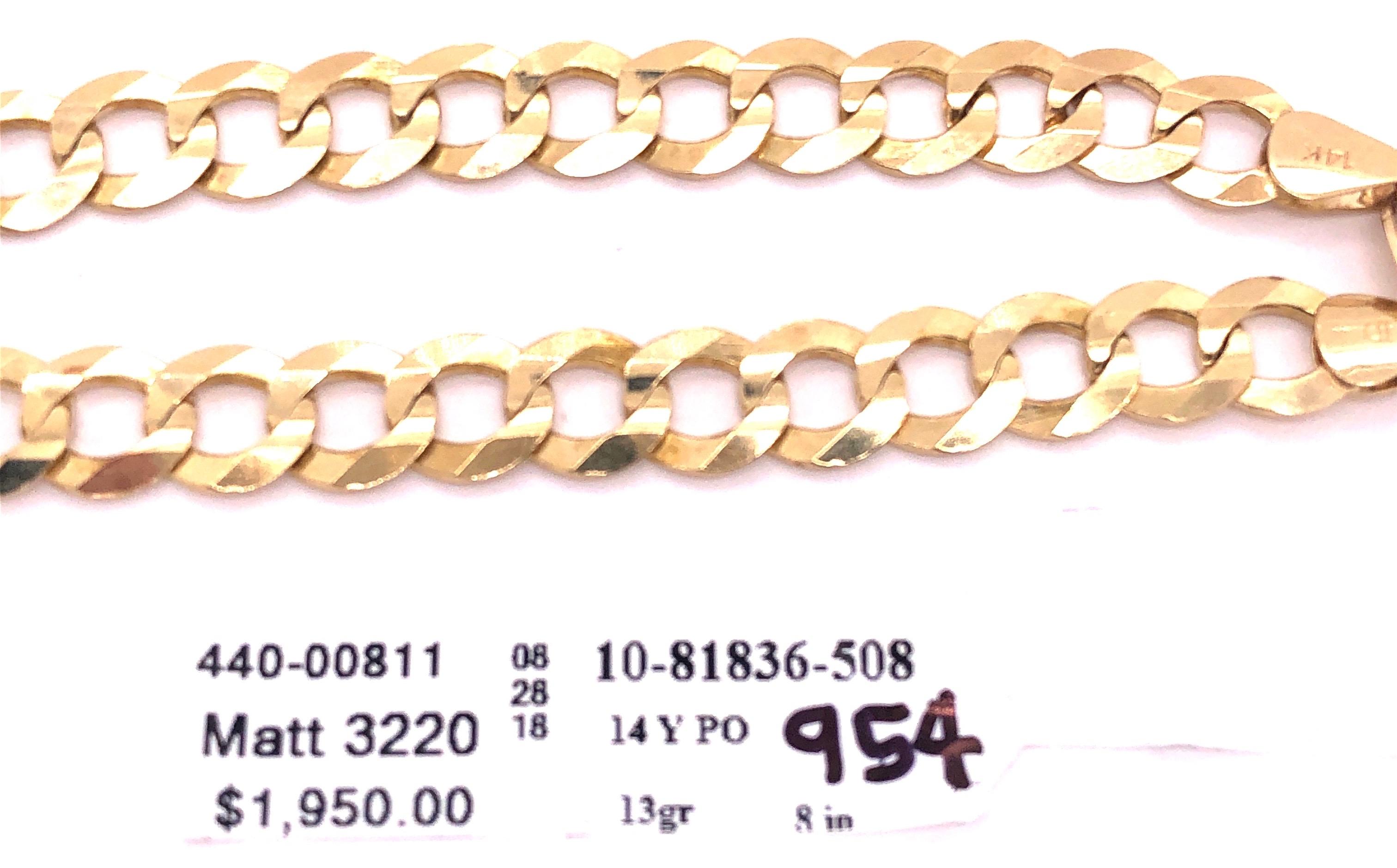 14 Karat Yellow Gold Fancy Link Bracelet 3