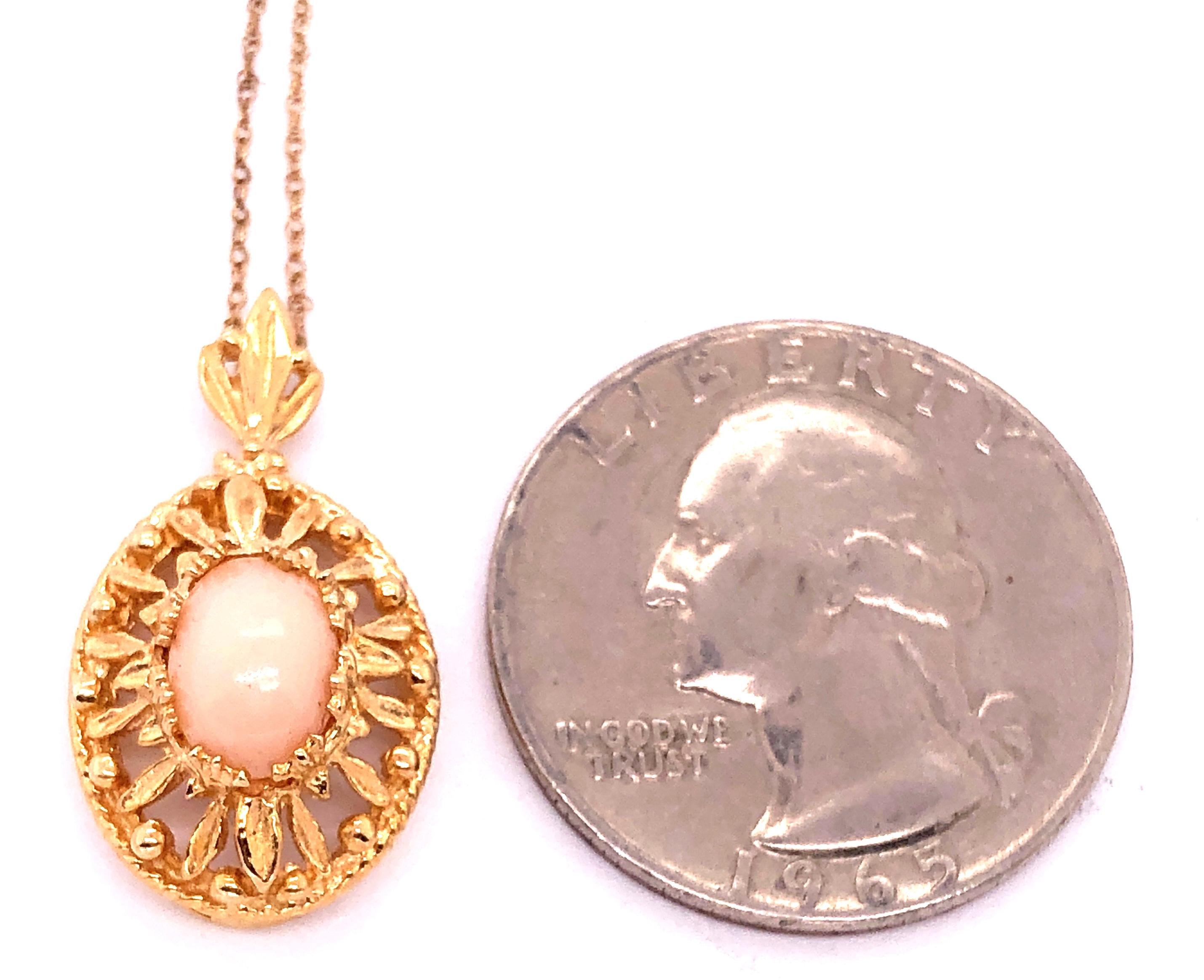 Halskette aus 14 Karat Gelbgold mit Anhänger 2