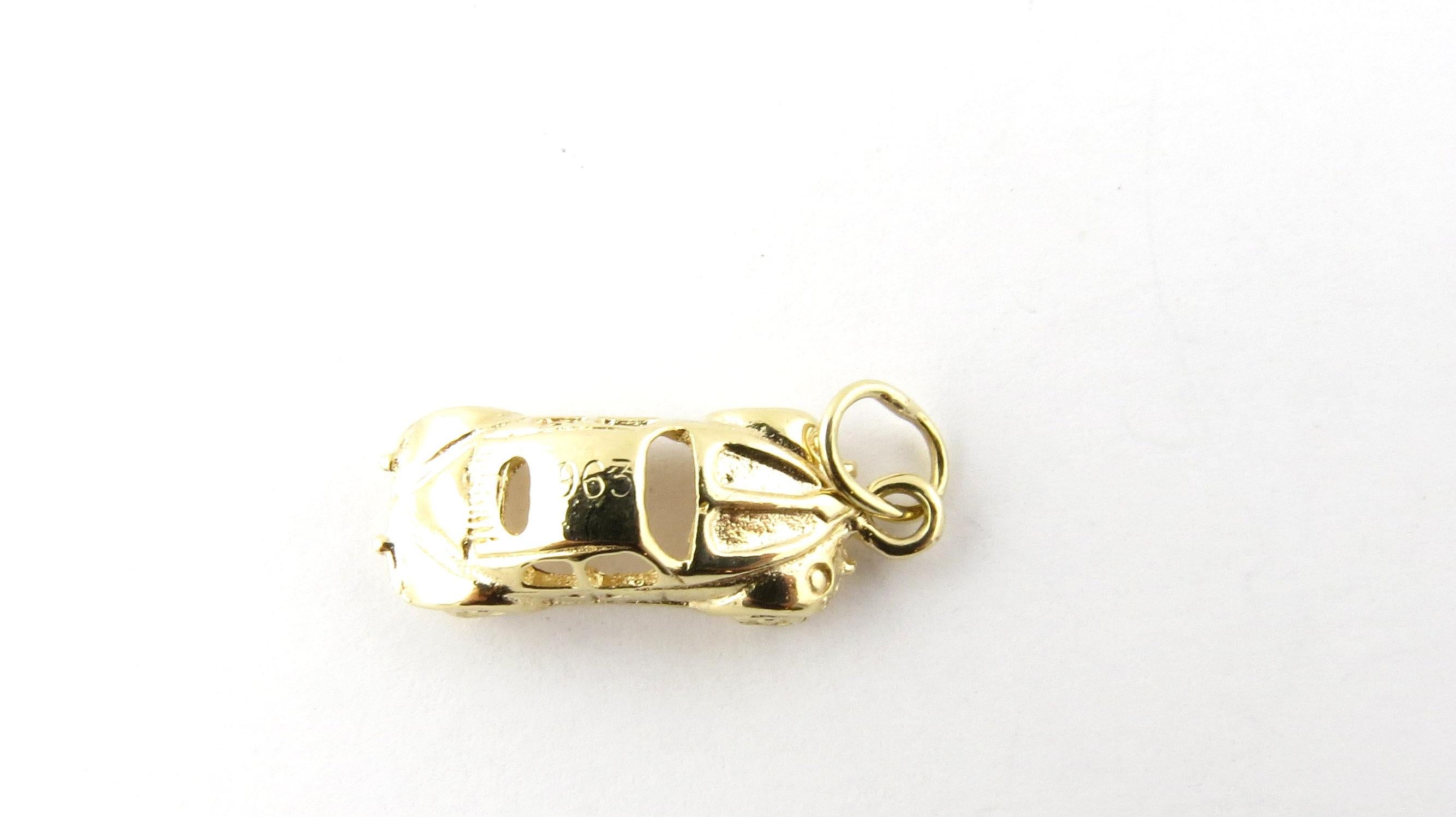 Vintage 14 Karat Yellow Gold 1963 Porsche 911 Charm- 
Perfect gift for the car enthusiast! 
This lovely 3D charm features a miniature Porsche 911 with 