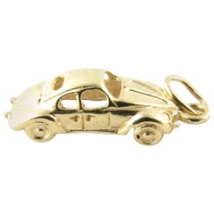 14 Karat Yellow Gold 1963 Porsche 911 Charm