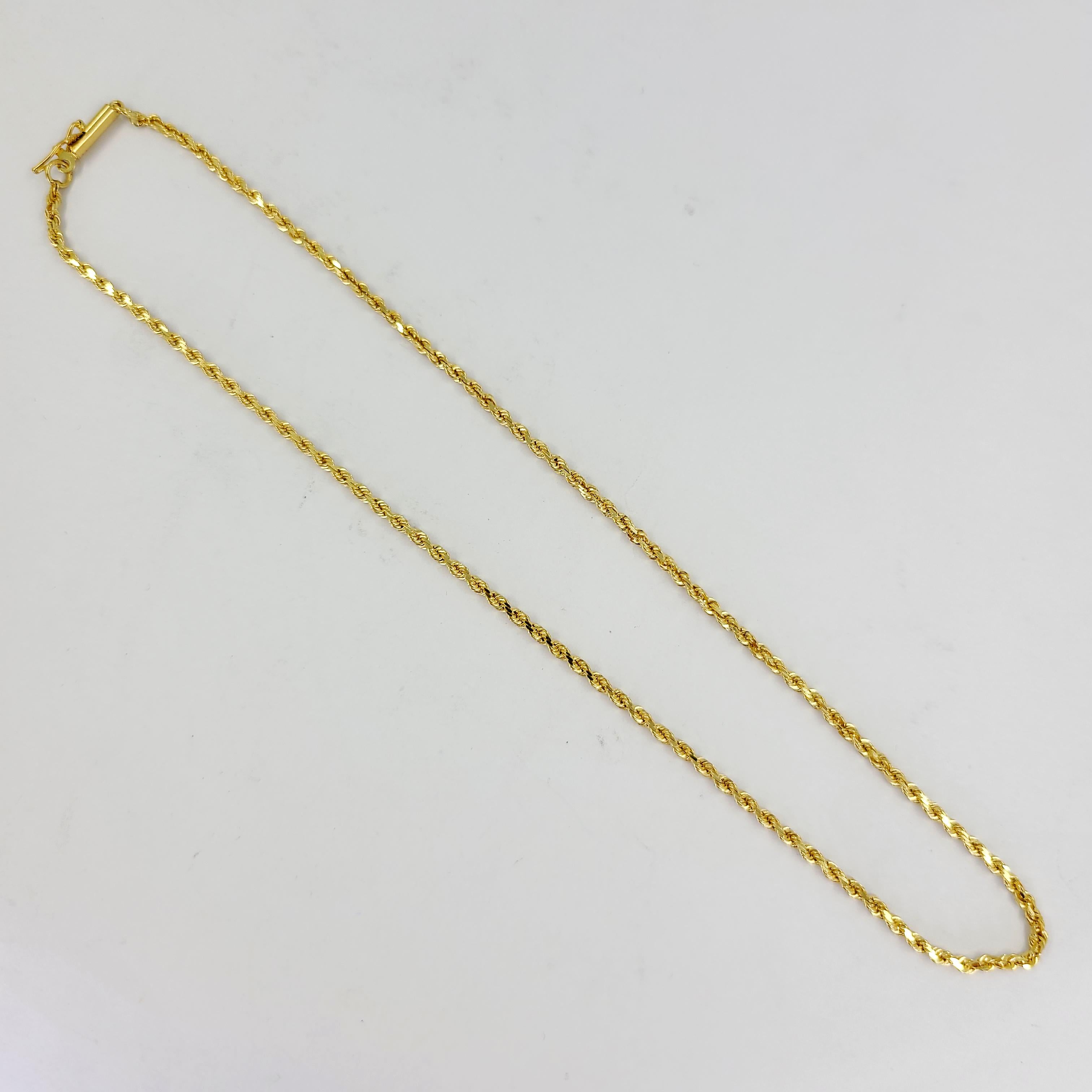 14 inch rope chain