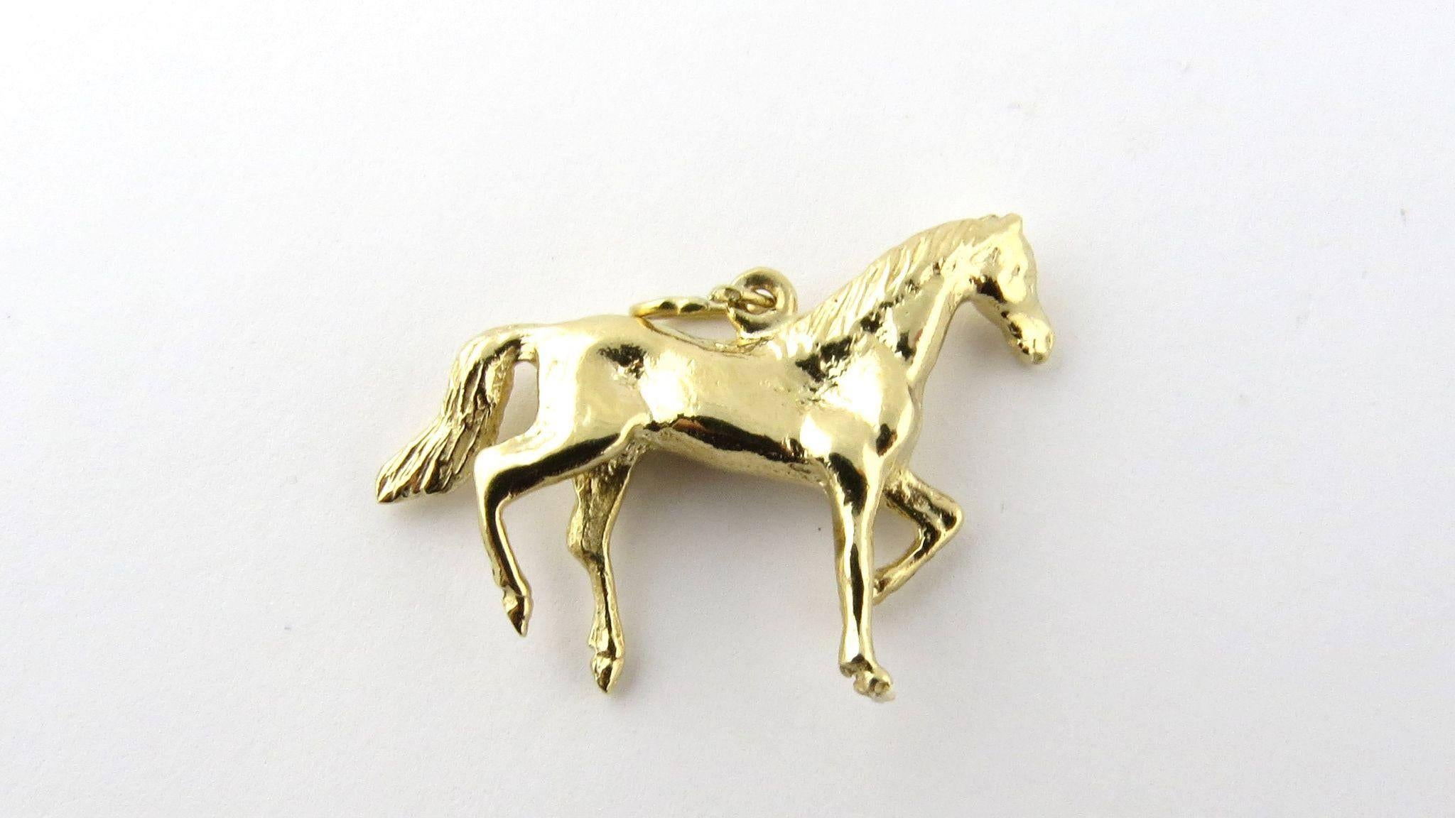 Women's 14 Karat Yellow Gold 3-D Horse Pendant
