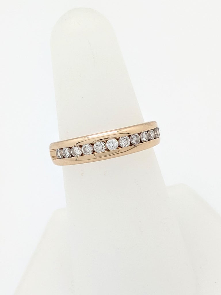 14 Karat Yellow Gold .36 Carat Diamond Stackable Anniversary Wedding