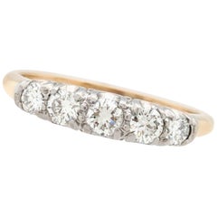 14 Karat Yellow Gold .38 Carat Diamond Wedding Band Ring