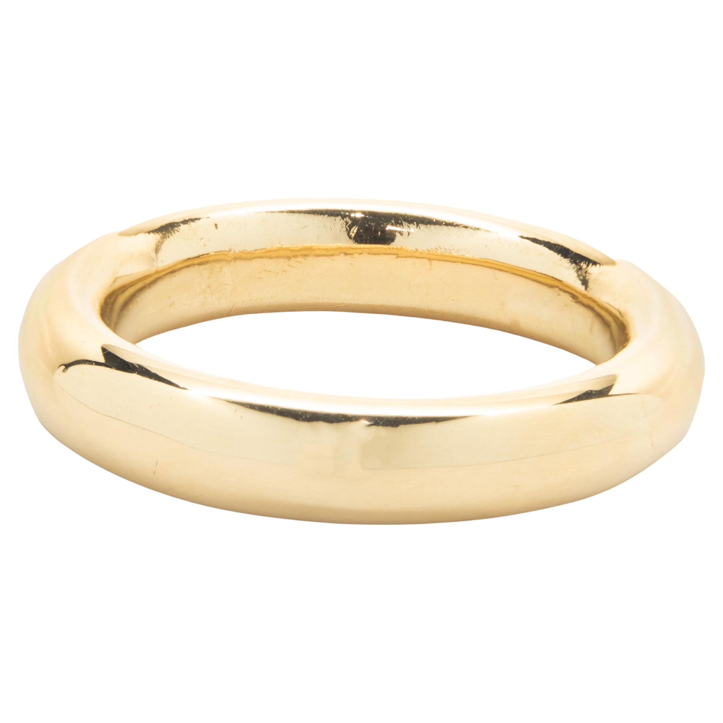 14 Karat Yellow Gold 4.5MM Band For Sale