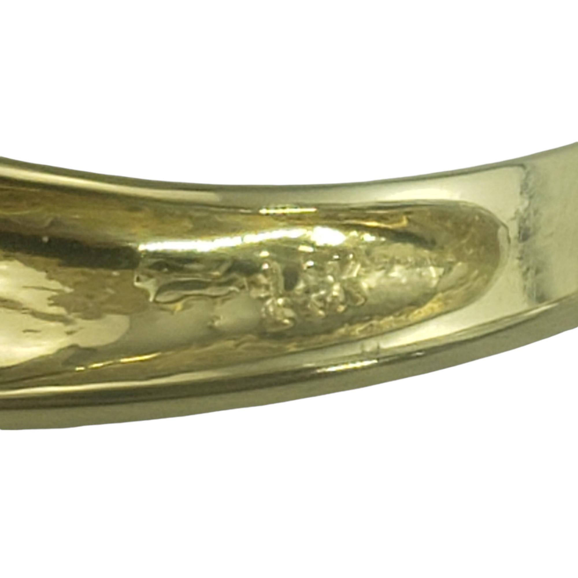 14 Karat Yellow Gold 5 Stone Aquamarine Band Ring Size 7.25 #19457 1