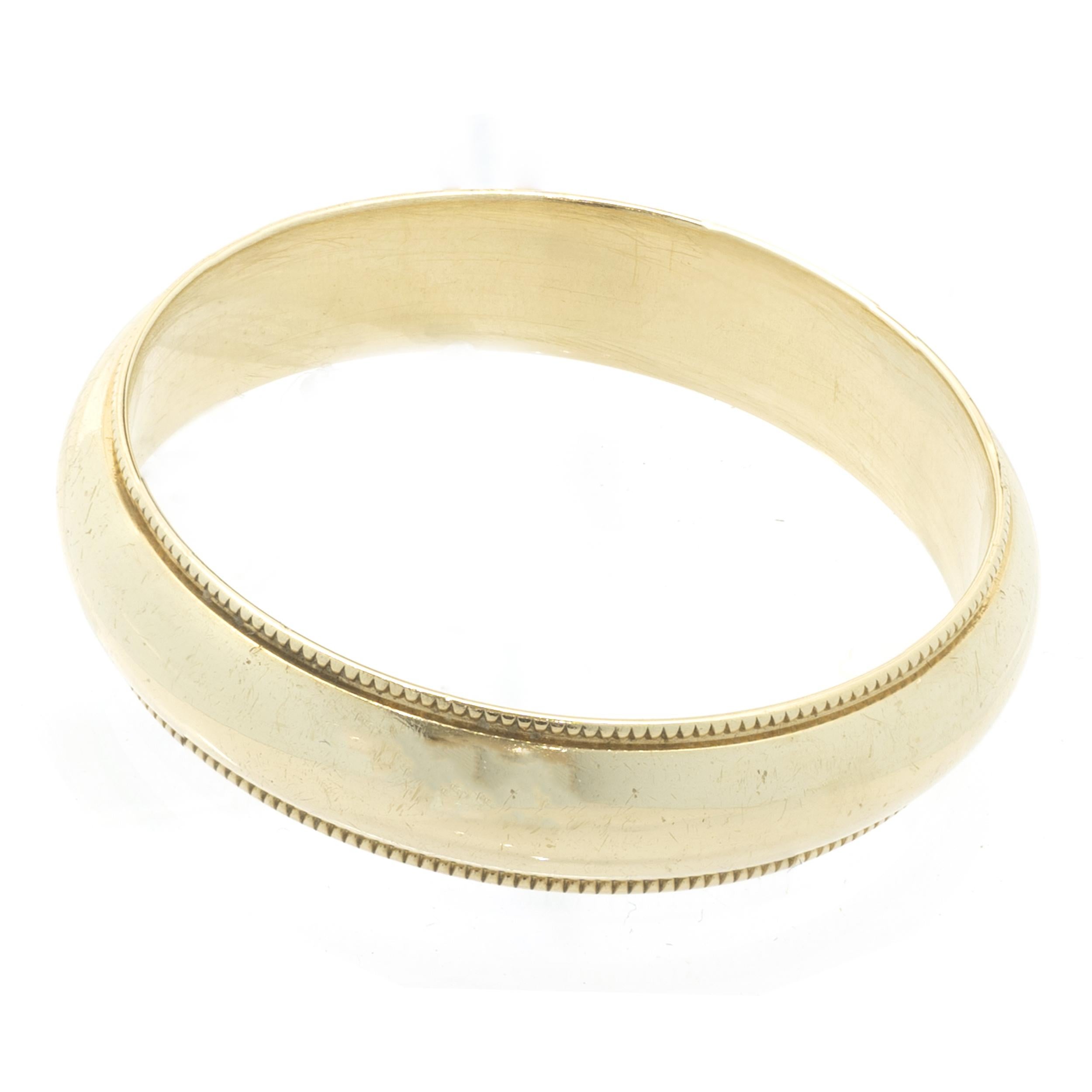 Men's 14 Karat Yellow Gold Band