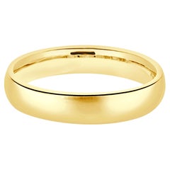 Banda de oro amarillo de 14 quilates de 5 mm