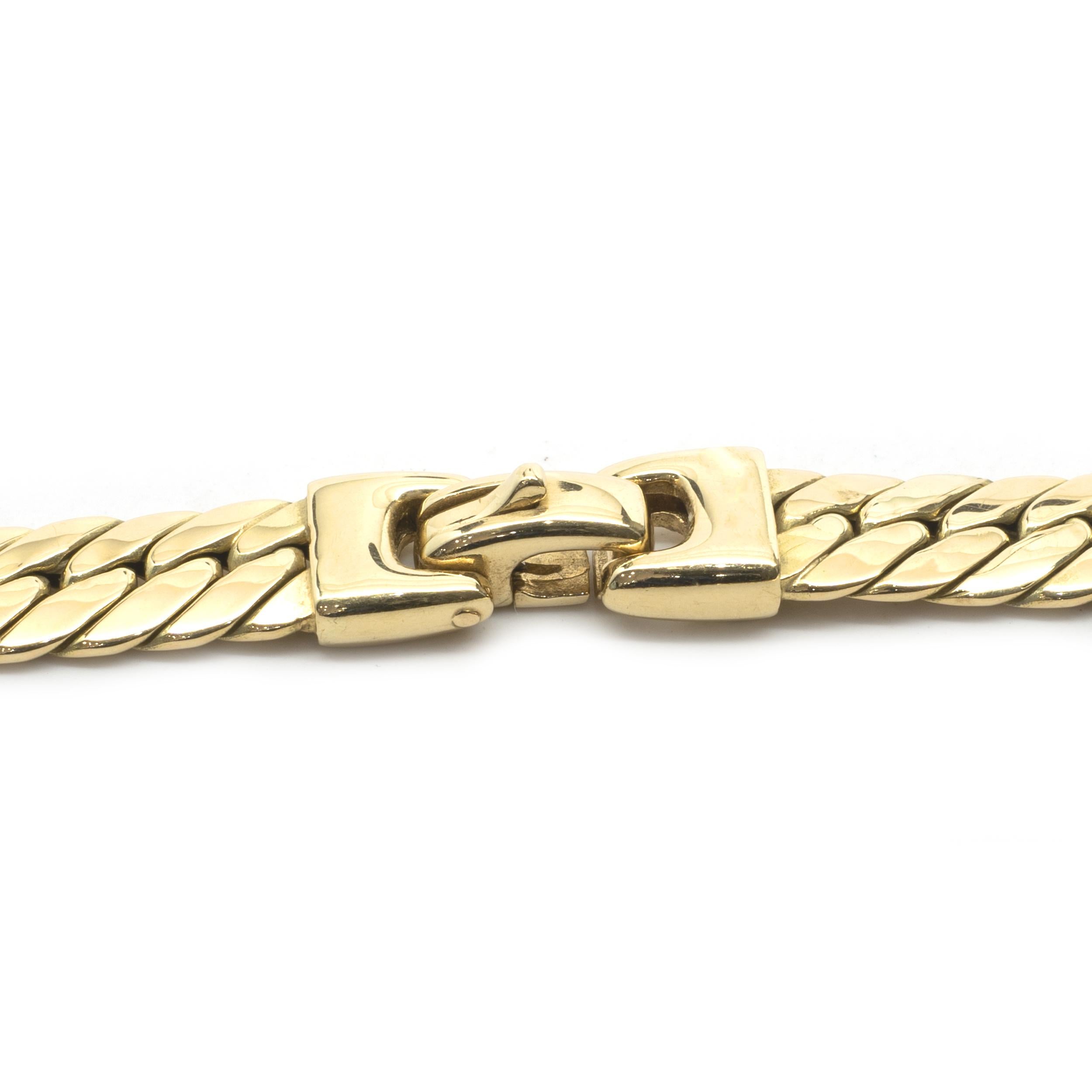 herringbone 14k gold necklace