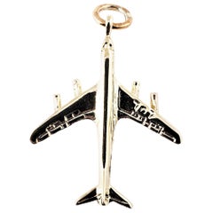 14 Karat Yellow Gold 707 Airplane Charm