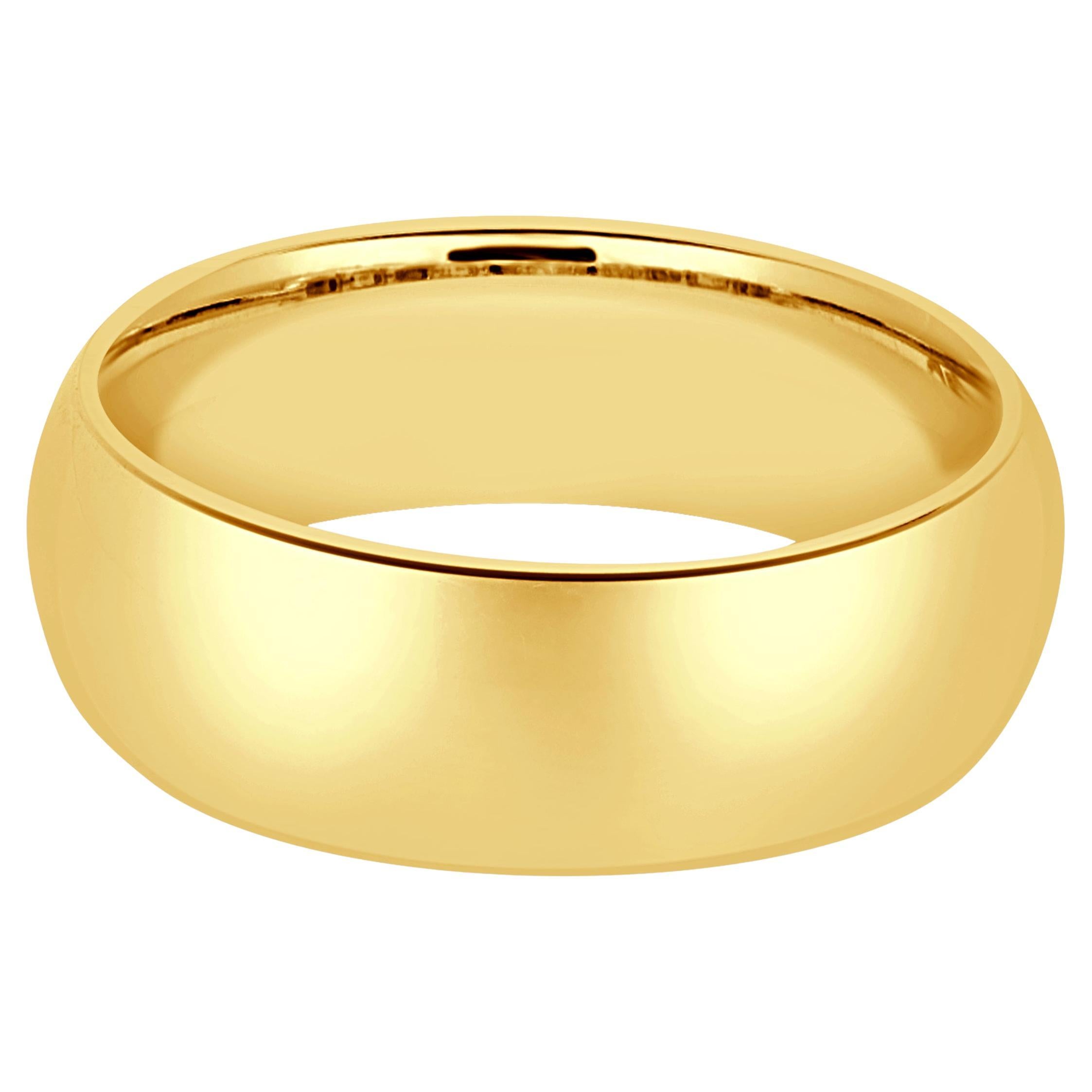 14 Karat Gelbgold 8mm-Ring