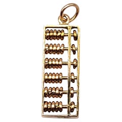 14 Karat Yellow Gold Abacus Charm #20003