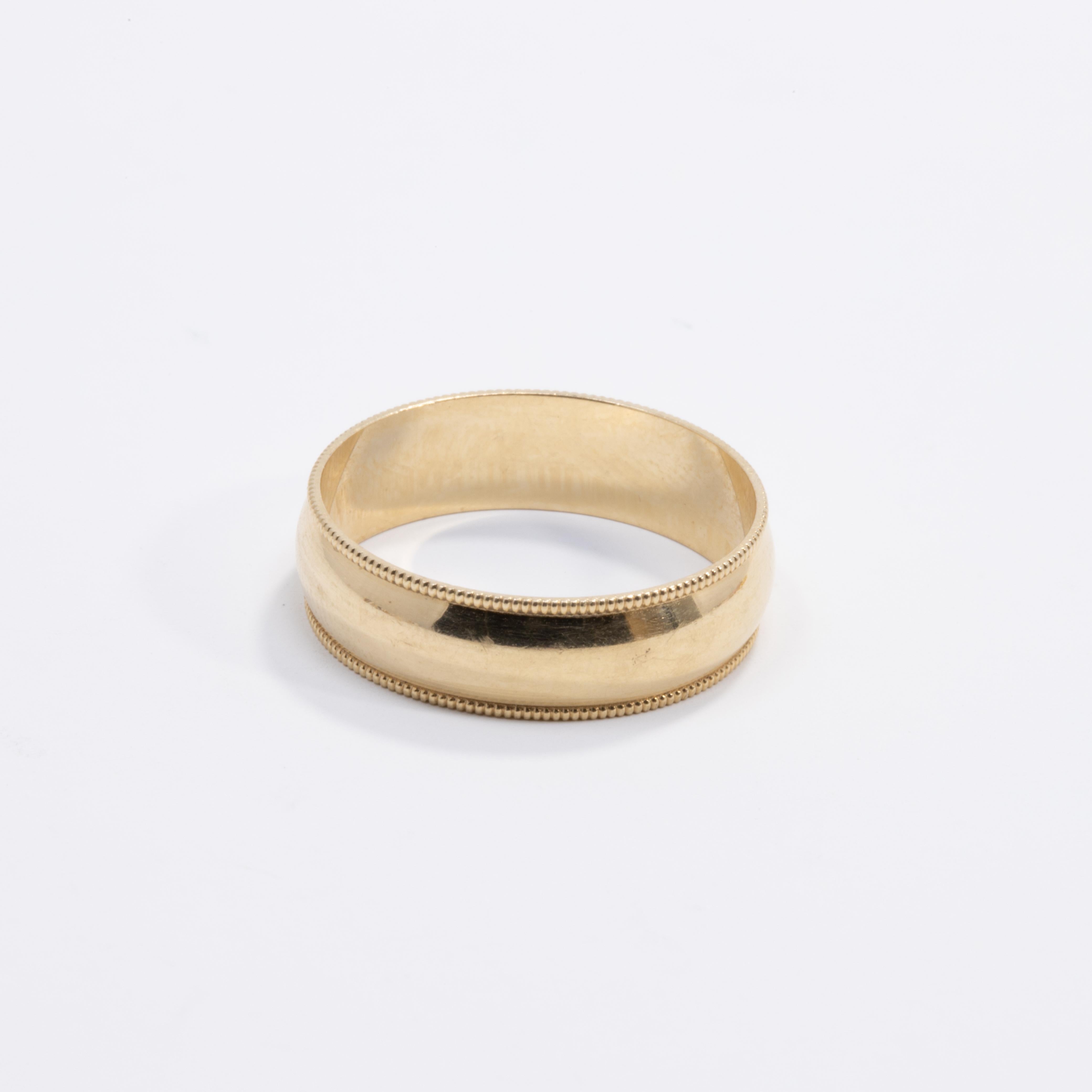 14 karat gold band