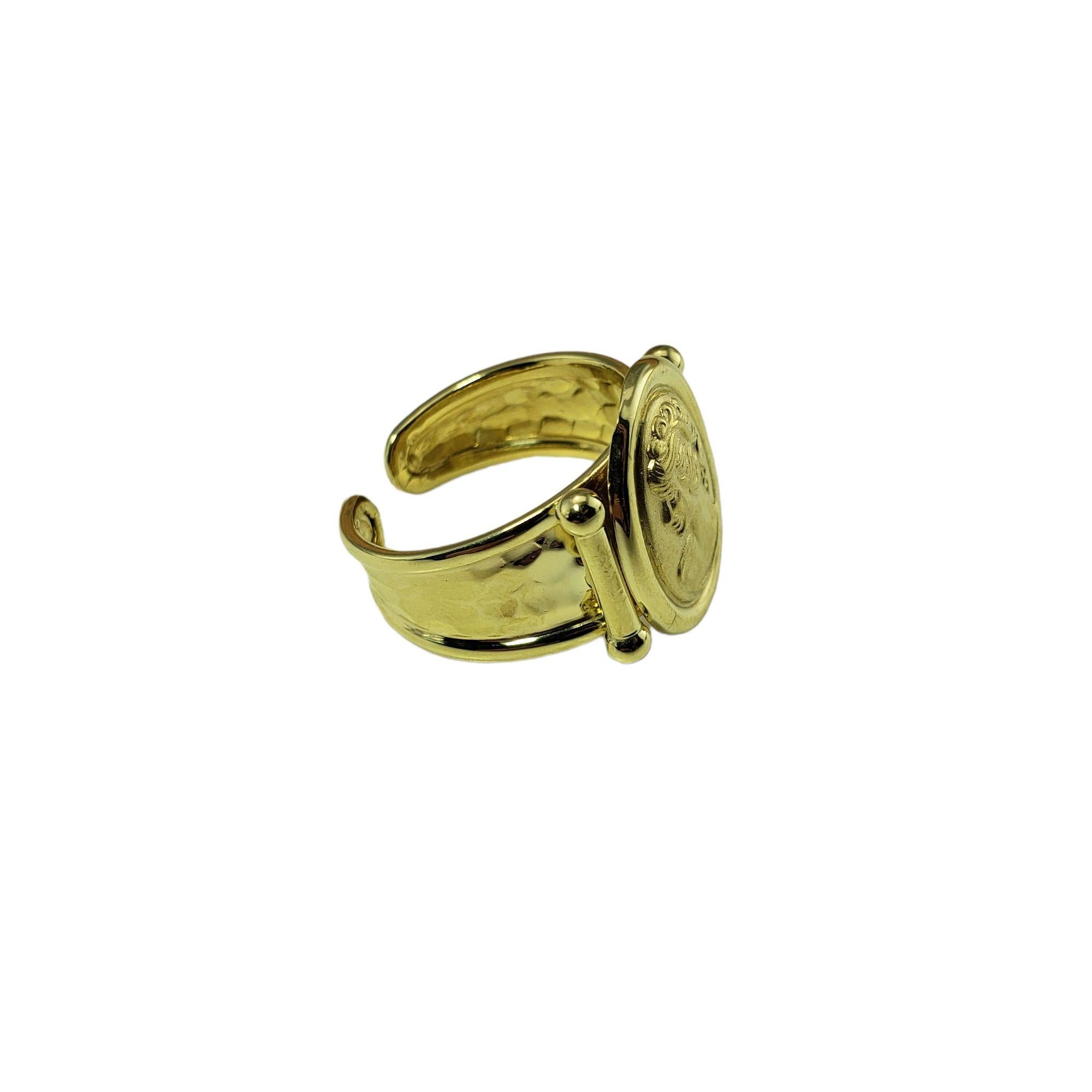 yellow gold cameo ring