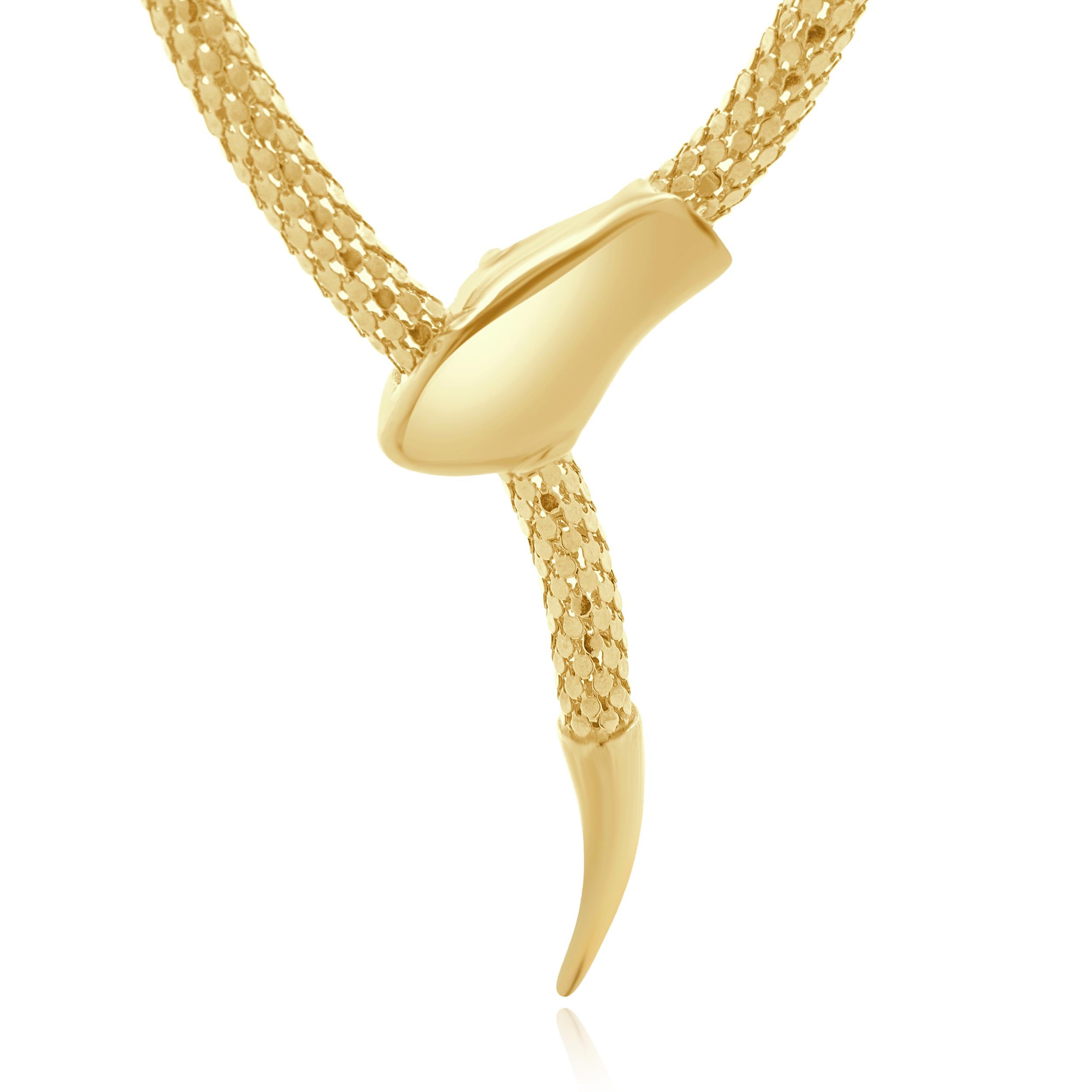 Designer: custom design
Material: 14K yellow gold
Dimensions: necklace measures approximately 20.5 inches in length
Weight: 20.40 grams