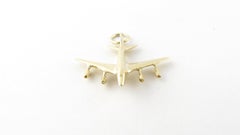 14 Karat Yellow Gold Airplane Charm