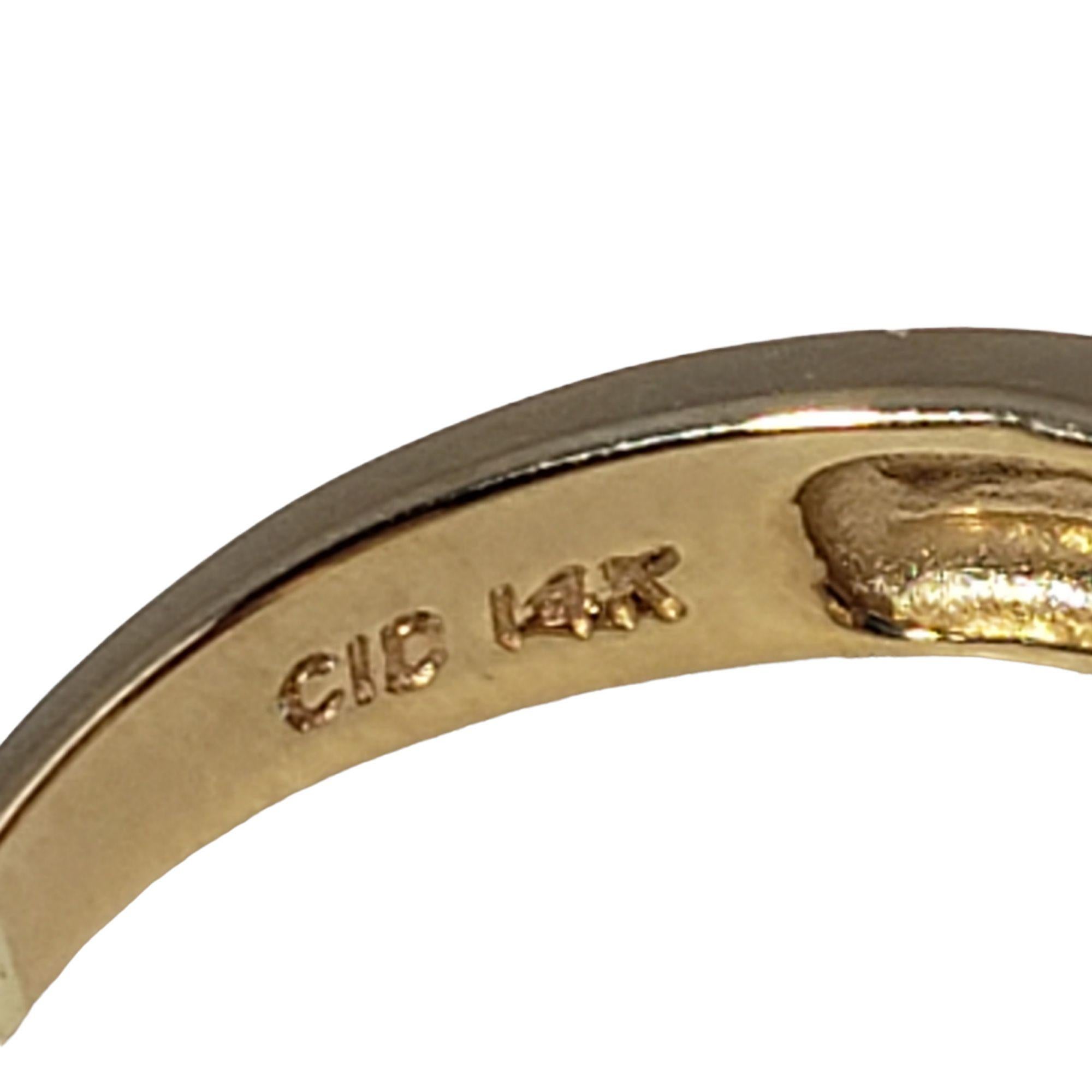 Women's 14 Karat Yellow Gold Amethyst and Diamond Ring GAI Certified For Sale